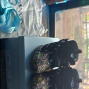 Authentic Gallery Dept. x Lanvin Curb Sneakers 'Paint Drip - Black'